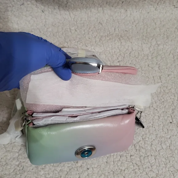 COACH Pillow Tabby Ombré Leather Shoulder Bag 18 - Picture 5 of 10